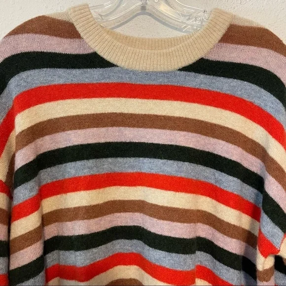 Madewell Striped James Pullover Sweater S - Picture 6 of 9